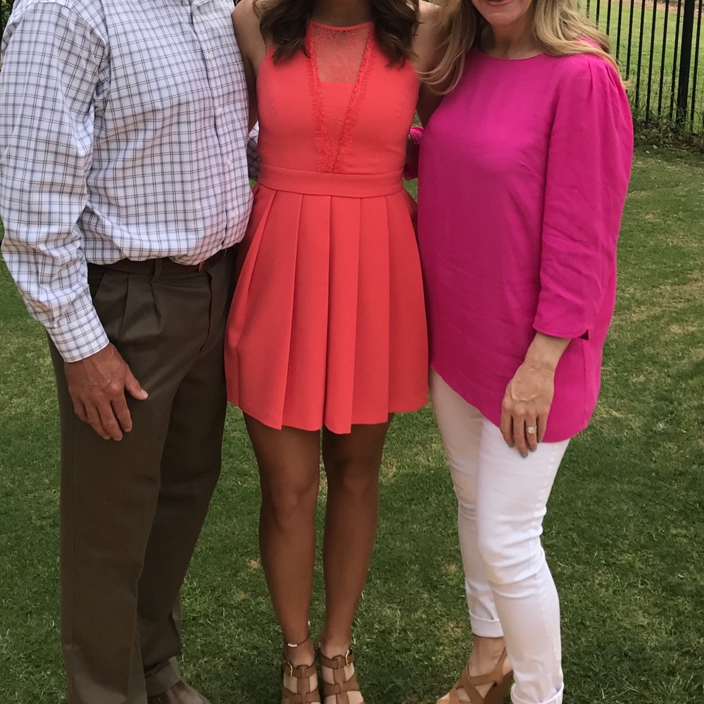 Coral dress
